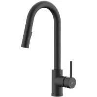SAT SIKO keukenkraan model C, zwart, voor plaatsing onder een raam, artikelnummer SATBSD289KC