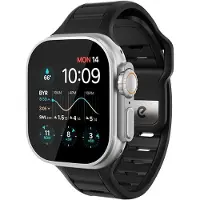 KEYBUDZ Journey FKM Apple Watch Bandje Zwart