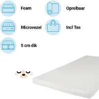 ZZZOO Matras Reisbed 60x120 Stokstaartje