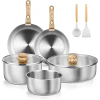Carl Schmidt Sohn GmbH RVS pannenset 11-delig met afneembare handgreep