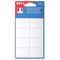 Agipa witte etiketten in etui ft 24 x 35 mm (b x h), 56 stuks, 8 per blad - 6 stuks