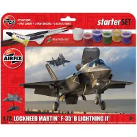 Wittmax Modelbouwpakket Militaire voertuigen - 55010 Lockheed Martin F-35B Lightning II - Starter Set Plastic - 1:72 - Modelbouw