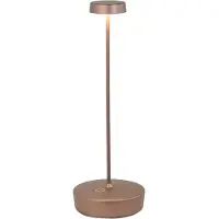 Zafferano Swap Pro Corten LED tafellamp, oplaadbaar en dimbaar, 2200-2700-3000K - 9u maximaal vermogen