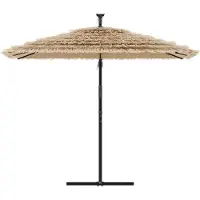 vidaXL Parasol met stalen paal 269x269x235 cm bruin