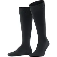Falke Ultra Energizing met sterke compressie katoen kniekousen heren zwart - maat 39-40 W4