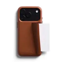 Bellroy Card iPhone 17 Pro Wallet Hoesje Bruin
