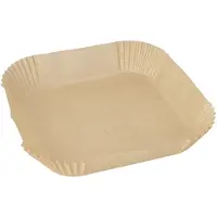 Papstar 10x 100 Bakpapier 20 cm x 20 cm x 45 cm bruin voor heteluchtfriteuses