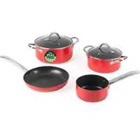 Russell Hobbs Riviera 4-delige pannenset - keramische antiaanbaklaag