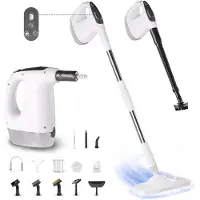 Traumheim 2-in-1 Stoomreiniger & Handstomer - 1200W Stoommop - 3 Standen - 500 ml - 3,5 Bar - Voor Vloer, Bank en Badkamer - 14 Accessoires