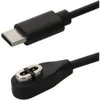 Kwmobile USB-oplaadkabel type c geschikt voor Shokz Aeropex AS800/OpenRun/ProMini/CommASC100SG - Kabel voor smartwatch - in zwart