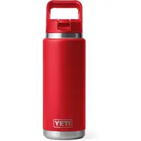 Yeti Coolers - Rambler Straw Bottle Cap - Isoleerfles 769 ml, rood