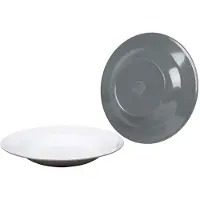 Bo Camp - Diepbord - Two-Tone - Melamine - 4 Stuks - Grijs
