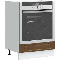 vidaXL Ovenkast "Porto" bewerkt hout bruin eikenkleur