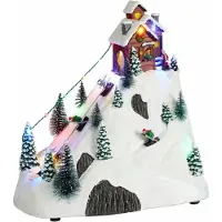 Luville Ski slope werkt op batterijen l15,5xw27xh28,5cm kerst