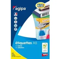 Agipa Universele etiketten, 16 x 22 mm, wit
