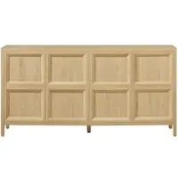 MODFU - Sideboard - Tip-On Openingssysteem En Soft-Close Scharnieren - Scandinavisch - MDF - Eikenkleur - 160 x 40 x 80 cm