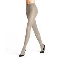 Falke Family eenkleurig katoen panty dames beige - maat 36-38