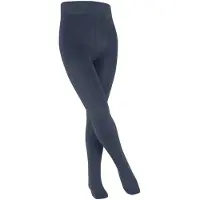 Falke Family dun eenkleurig katoen panty kinderen blauw - maat 80-92