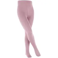 Falke Cotton Touch dun eenkleurig katoen panty kinderen roze - maat 134-146