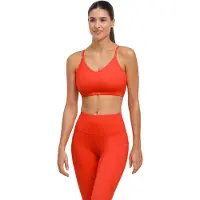 Falke Perform Better Light Support voor laag activiteitsniveau functioneel sportbeha dames oranje - maat L