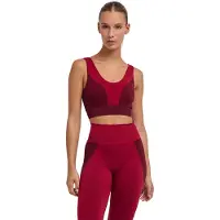 Falke CORE Seamless Medium Support voor laag activiteitsniveau functioneel sportbeha dames rood - maat XS