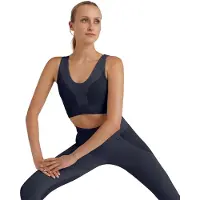 Falke CORE Seamless Medium Support voor laag activiteitsniveau functioneel sportbeha dames blauw - maat S