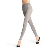 Falke Softmerino eenkleurig wol katoen legging dames grijs - maat 40-42