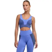 Falke CORE Seamless Medium Support voor laag activiteitsniveau functioneel sportbeha dames blauw - maat XS