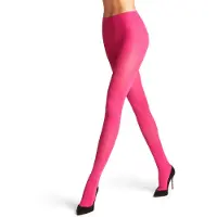 Falke Pure Matt eenkleurig materiaal ondoorzichtig 50 DEN panty dames rood - maat M