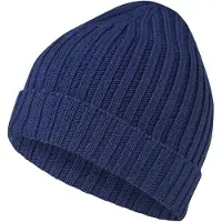 Falke Hat Rib sneldrogend warm wol muts unisex blauw - maat ONESIZE