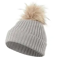 Falke Unisex Basic Merino sneldrogend warm wol muts unisex light grey - maat 3400