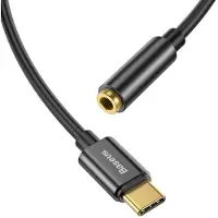 Baseus hoofdtelefoonadapter voor USB Type C naar 3.5mm USB C naar audio jack 3.5 voor Huawei Mate 20 P30