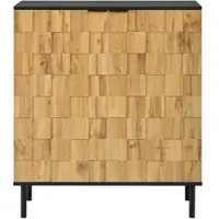 STILVORA Schoenenkast - Mozaïekdeuren En Verstelbare Vakken - Voor Hal En Woonkamer - Spaanplaat Metaal - 80x35x91,5 Cm