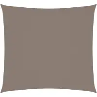 vidaXL Zonnescherm vierkant 2,5x2,5 m oxford stof taupe