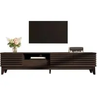 STILVORA TV-kast met één lade, TV-paneel met drie deuren, uniek design, deuren in vintage-stijl, de perfecte oplossing voor uw woonkamer
