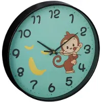 B2X Wandklok Monkey voor kinderen