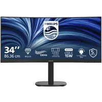 Philips 34B2N3500C - 34 inch Ultrawide Curved QHD Business Monitor - 120Hz - 5 jaar garantie