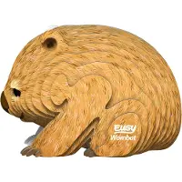 Eugy 3D Puzzel - Wombat - Wilde Dieren - Duurzaam - Verzamel Ze Allemaal - 6 Jaar
