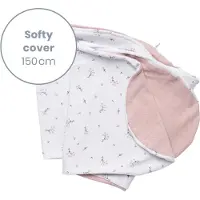 Doomoo Softy Flower Pink Voedingskussenhoes SC S35