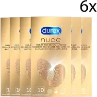 Durex Condooms Nude 10st - 6 Stuks - Voordeelverpakking
