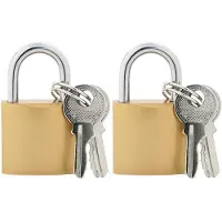 vidaXL U Slot met Sleutels 2 pcs Koper IJzer