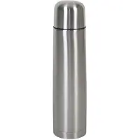 Gerimport thermosfles 1 liter RVS zilver