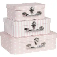 Clayre & Eef Decoratie koffer (set van 3) 64759