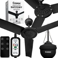 Cronos FC11-70 - Plafondventilator - Ø 70 cm - Met afstandsbediening - Zwart