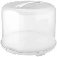 Rotho - Fresh - Taartdoos XL - 35.5x34.5x26 cm - Wit/Transparant