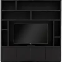 Goossens Tv Meubel Barcelona, 4 deuren 8 open vakken 1 tv paneel