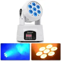 Beamz MHL74 Movinghead Wash met 7x 10W Quad LEDs - WIT
