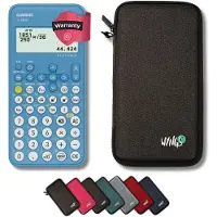 Casio fx-82NL incl. WYNGS Beschermhoes Donkergrijs - Wetenschappelijke Rekenmachine - Basis Pakket