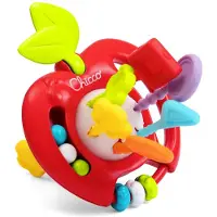 Chicco Multisensorische Trekkoord Appel - Montessori Grijp & Bijtspeelgoed (1-3 Jaar)