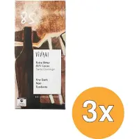 Vivani 3x Chocolate Bar Fine Dark 85% Cacao Santo Domingo (80 gr)